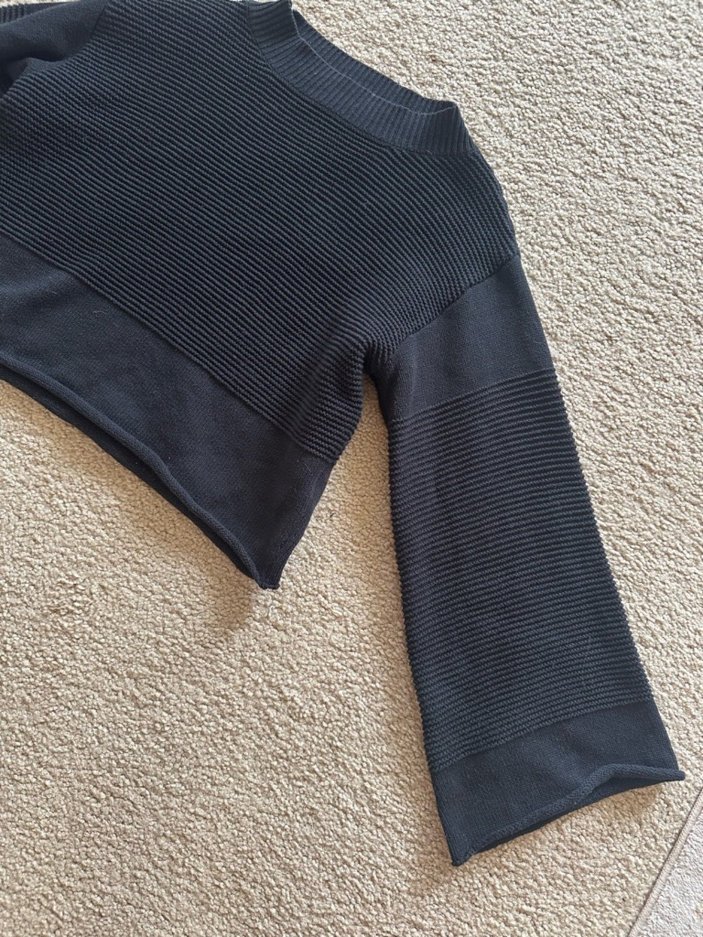 Princess Polly Black Cheyenne Sweater Cotton Blend - Picture 7 of 8